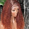 12 inch Ginger auburn Goddess braids wig