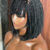 Black Fringe bob wig