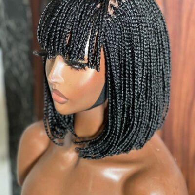 Black Fringe bob wig