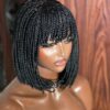 Black Fringe bob wig